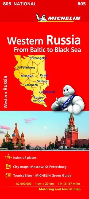 RUSIA OESTE - WESTERN RUSSIA MAPA 805 1:2.000.000 | 9782067233300 | Galatea Llibres | Librería online de Reus, Tarragona | Comprar libros en catalán y castellano online