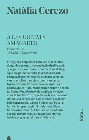 A LES CIUTATS AMAGADES | 9788416738403 | CEREZO, NATÀLIA | Galatea Llibres | Librería online de Reus, Tarragona | Comprar libros en catalán y castellano online