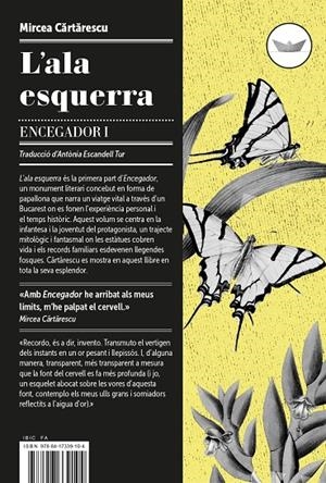 L'ALA ESQUERRA. ENCEGADOR 1 | 9788417339128 | CARTARESCU, MIRCEA | Galatea Llibres | Librería online de Reus, Tarragona | Comprar libros en catalán y castellano online