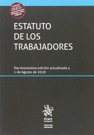 ESTATUTO DE LOS TRABAJADORES 19ª ED 2018 | 9788491906605 | BLASCO PELLICER, ÁNGEL | Galatea Llibres | Librería online de Reus, Tarragona | Comprar libros en catalán y castellano online