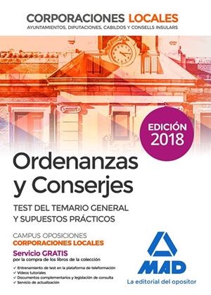 ORDENANZAS Y CONSERJES DE CORPORACIONES LOCALES. TEST DEL TEMARIO GENERAL Y SUPU | 9788414217139 | EDITORES, 7/SILVA GARCÍA, LUIS/VEGA ÁLVAREZ, JOSÉ ANTONIO/SOUTO FERNÁNDEZ, RAFAEL SANTIAGO/TORRES FO | Galatea Llibres | Llibreria online de Reus, Tarragona | Comprar llibres en català i castellà online