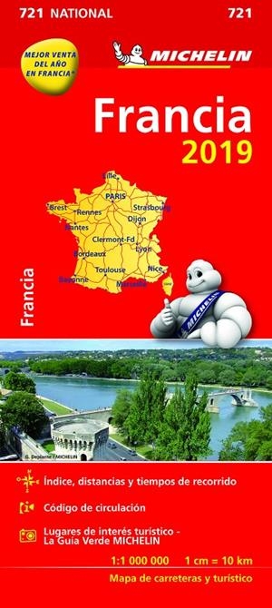 MAPA FRANCIA 2019 | 9782067236530 | Galatea Llibres | Librería online de Reus, Tarragona | Comprar libros en catalán y castellano online