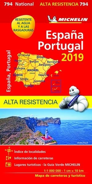 MAPA ESPAÑA PORTUGAL ALTA RESISTENCIA 2019 | 9782067236943 | VARIOS AUTORES | Galatea Llibres | Librería online de Reus, Tarragona | Comprar libros en catalán y castellano online