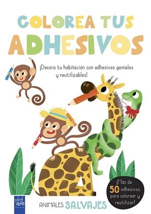 COLOREA TUS ADHESIVOS. ANIMALES SALVAJES | 9788408200482 | YOYO | Galatea Llibres | Llibreria online de Reus, Tarragona | Comprar llibres en català i castellà online