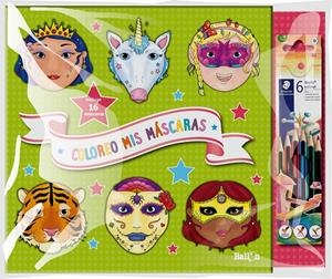 COLOREO MIS MÁSCARAS  - VERDE + LÁPICES | 9789403210070 | BALLON | Galatea Llibres | Llibreria online de Reus, Tarragona | Comprar llibres en català i castellà online