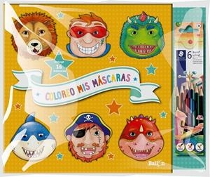COLOREO MIS MÁSCARAS  - NARANJA + LÁPICES | 9789403210063 | BALLON | Galatea Llibres | Llibreria online de Reus, Tarragona | Comprar llibres en català i castellà online