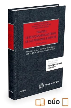 TRATADO DE RESPONSABILIDAD PENAL DE LAS PERSONAS JURIDICAS | 9788490994320 | AA.VV | Galatea Llibres | Librería online de Reus, Tarragona | Comprar libros en catalán y castellano online