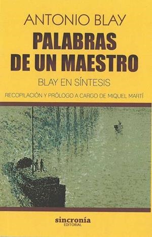 PALABRAS DE UN MAESTRO | 9788494847165 | BLAY, ANTONIO | Galatea Llibres | Llibreria online de Reus, Tarragona | Comprar llibres en català i castellà online