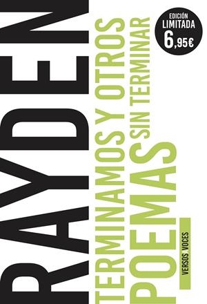 TERMINAMOS Y OTROS POEMAS SIN TERMINAR | 9788467055658 | RAYDEN | Galatea Llibres | Llibreria online de Reus, Tarragona | Comprar llibres en català i castellà online