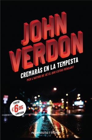 CREMARÀS EN LA TEMPESTA | 9788416859764 | VERDON, JOHN | Galatea Llibres | Librería online de Reus, Tarragona | Comprar libros en catalán y castellano online
