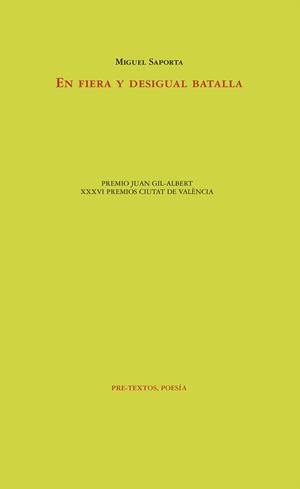 EN FIERA Y DESIGUAL BATALLA | 9788417830069 | SAPORTA, MIGUEL | Galatea Llibres | Llibreria online de Reus, Tarragona | Comprar llibres en català i castellà online