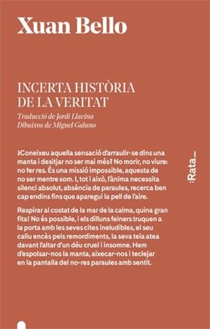 INCERTA HISTÒRIA DE LA VERITAT | 9788416738199 | BELLO, XUAN | Galatea Llibres | Librería online de Reus, Tarragona | Comprar libros en catalán y castellano online