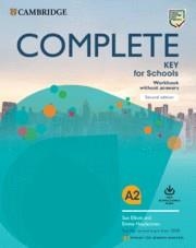 COMPLETE KEY FOR SCHOOLS WORKBOOK WITHOUT ANSWERS | 9788490366820 | ELLIOT, SUE / HEYDERMAN, EMMA | Galatea Llibres | Librería online de Reus, Tarragona | Comprar libros en catalán y castellano online