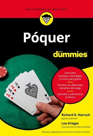 PÓQUER PARA DUMMIES | 9788432905551 | HARROCH, RICHARD D./KRIEGER, LOU | Galatea Llibres | Llibreria online de Reus, Tarragona | Comprar llibres en català i castellà online
