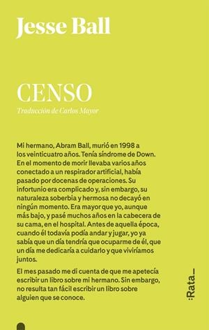 CENSO | 9788416738304 | BALL, JESSE | Galatea Llibres | Librería online de Reus, Tarragona | Comprar libros en catalán y castellano online