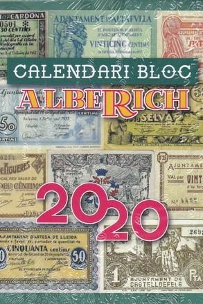 CALENDARI BLOC 2020. ALBERICH | 9788489865433 | Galatea Llibres | Librería online de Reus, Tarragona | Comprar libros en catalán y castellano online