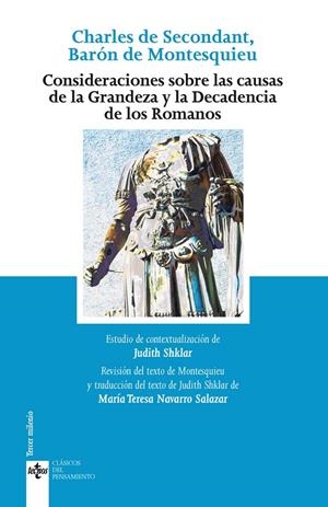 CONSIDERACIONES SOBRE LAS CAUSAS DE LA GRANDEZA Y DECADENCIA DE LOS ROMANOS | 9788430976799 | MONTESQUIEU | Galatea Llibres | Librería online de Reus, Tarragona | Comprar libros en catalán y castellano online