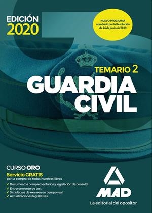 GUARDIA CIVIL TEMARIO 2 2020 | 9788414231623 | RODRÍGUEZ YERGO, ANTONIO/RUBIO GARCÍA-SOTOCA, RAFAEL/RODRÍGUEZ GARCÍA, NATALIA | Galatea Llibres | Llibreria online de Reus, Tarragona | Comprar llibres en català i castellà online