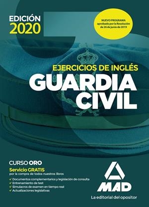 GUARDIA CIVIL EJERCICIOS DE INGLES 2020 | 9788414231968 | MARTOS CARMONA, ALBA | Galatea Llibres | Llibreria online de Reus, Tarragona | Comprar llibres en català i castellà online