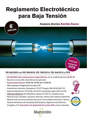 REGLAMENTO ELECTROTÉCNICO PARA BAJA TENSIÓN 6ª ED. | 9788426727930 | BUENO GONZALEZ, BENILDE | Galatea Llibres | Llibreria online de Reus, Tarragona | Comprar llibres en català i castellà online