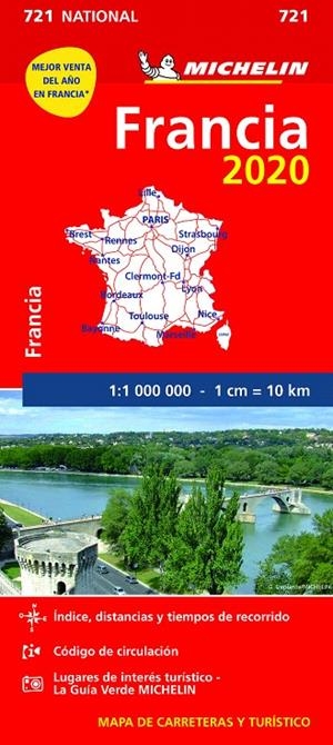 MAPA NATIONAL MICHELIN FRANCIA 2020 1:1000000 | 9782067242715 | VARIOS AUTORES | Galatea Llibres | Llibreria online de Reus, Tarragona | Comprar llibres en català i castellà online