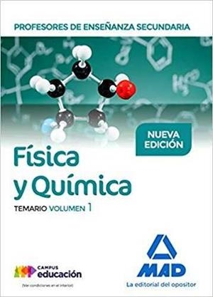 PROFESORES DE ENSEÑANZA SECUNDARIA FÍSICA Y QUÍMICA TEMARIO VOLUMEN 1 | 9788414213957 | GARCÍA LUCAS, ISABEL/RUIZ MARTÍNEZ, JESÚS | Galatea Llibres | Llibreria online de Reus, Tarragona | Comprar llibres en català i castellà online