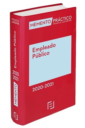 MEMENTO EMPLEADO PÚBLICO 2020-2021 | 9788417985264 | LEFEBVRE-EL DERECHO | Galatea Llibres | Librería online de Reus, Tarragona | Comprar libros en catalán y castellano online