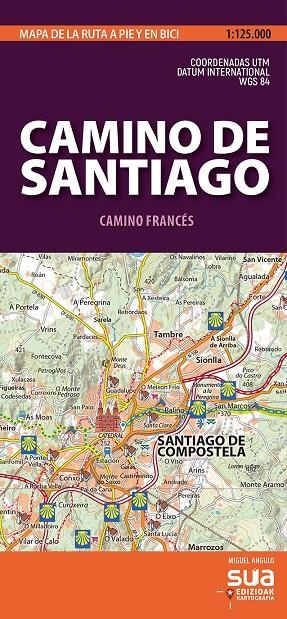 CAMINO DE SANTIAGO. CAMINO FRANCES 1:125.000 | 9788482167473 | ANGULO, MIGUEL | Galatea Llibres | Llibreria online de Reus, Tarragona | Comprar llibres en català i castellà online