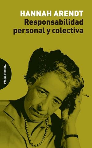 RESPONSABILIDAD PERSONAL Y COLECTIVA | 9788494999284 | ARENDT, HANNAH | Galatea Llibres | Llibreria online de Reus, Tarragona | Comprar llibres en català i castellà online