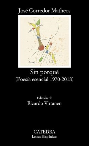 SIN PORQUÉ | 9788437641638 | CORREDOR-MATHEOS, JOSÉ | Galatea Llibres | Llibreria online de Reus, Tarragona | Comprar llibres en català i castellà online