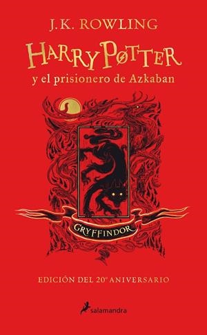 HARRY POTTER Y EL PRISIONERO DE AZKABAN (EDICIÓN GRYFFINDOR DEL 20º ANIVERSARIO) | 9788418174087 | ROWLING, J.K. | Galatea Llibres | Librería online de Reus, Tarragona | Comprar libros en catalán y castellano online