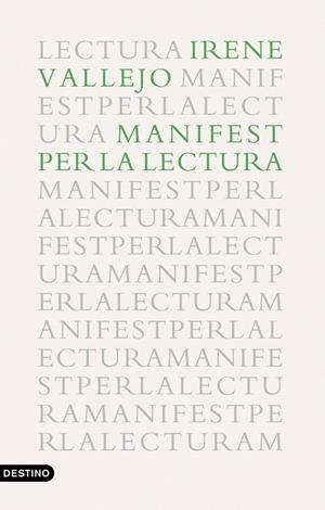 MANIFEST PER LA LECTURA | 9788497103114 | VALLEJO, IRENE | Galatea Llibres | Librería online de Reus, Tarragona | Comprar libros en catalán y castellano online