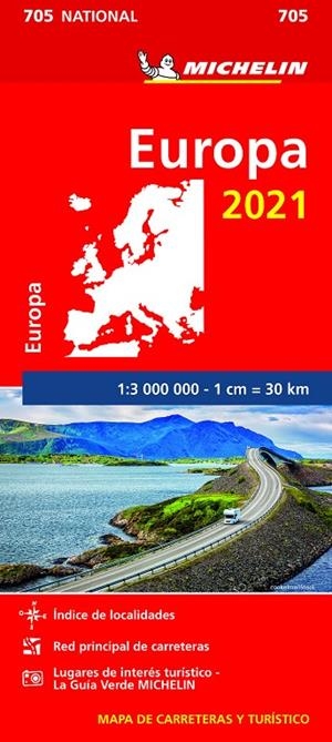 EUROPA 2021 MAPA MICHELIN | 9782067249912 | Galatea Llibres | Librería online de Reus, Tarragona | Comprar libros en catalán y castellano online