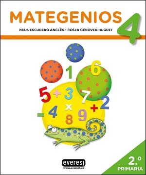 MATEGENIOS 4 | 9788428343756 | ESCUDERO ANGLÈS, NEUS/GENOVER HUGUET, ROSER | Galatea Llibres | Librería online de Reus, Tarragona | Comprar libros en catalán y castellano online