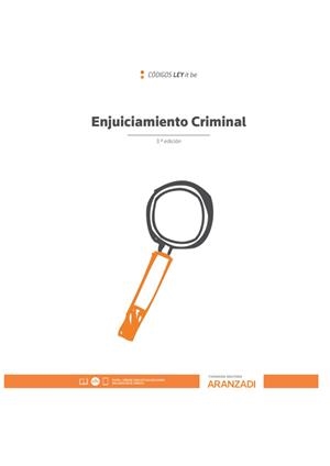 LEY DE ENJUICIAMIENTO CRIMINAL LEYTIBE | 9788413089478 | ARANZADI, DEPARTAMENTO DE CONTENIDOS | Galatea Llibres | Llibreria online de Reus, Tarragona | Comprar llibres en català i castellà online