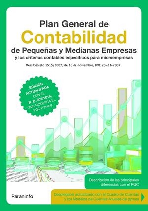 PLAN GENERAL DE CONTABILIDAD DE PEQUEÑAS Y MEDIANAS EMPRESAS 3.ª EDICIÓN 2017 | 9788428339919 | INSTITUTO DE CONTABILIDAD Y AUDITORÍA DE CUENTAS | Galatea Llibres | Librería online de Reus, Tarragona | Comprar libros en catalán y castellano online