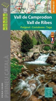 VALL DE CAMPRODON ; VALL DE RIBES (MAPA 1:50.000 + CARPETA DESPLEGABLE) | 9788480908658 | VVAA VARIOS | Galatea Llibres | Librería online de Reus, Tarragona | Comprar libros en catalán y castellano online