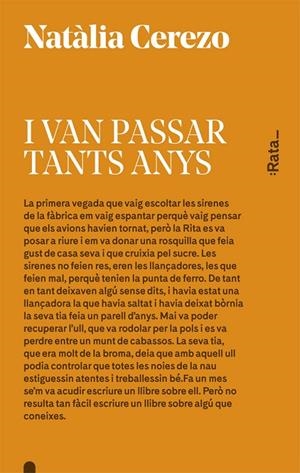 I VAN PASSAR TANTS ANYS | 9788416738045 | CEREZO, NATÀLIA | Galatea Llibres | Librería online de Reus, Tarragona | Comprar libros en catalán y castellano online