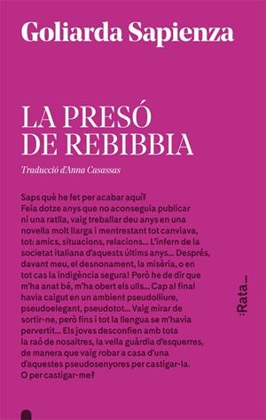 LA PRESÓ DE REBIBBIA | 9788416738175 | SAPIENZA, GOLIARDA | Galatea Llibres | Librería online de Reus, Tarragona | Comprar libros en catalán y castellano online