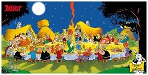 POSTER VIDRIO ASTERIX BANQUETE 60X30 | 8436546899532 | Galatea Llibres | Llibreria online de Reus, Tarragona | Comprar llibres en català i castellà online