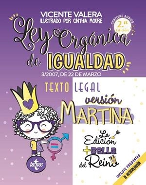 LEY ORGÁNICA DE IGUALDAD VERSIÓN MARTINA 3/2007 | 9788430982165 | VALERA, VICENTE | Galatea Llibres | Llibreria online de Reus, Tarragona | Comprar llibres en català i castellà online