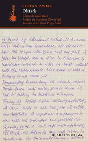 DIETARIS STEFAN ZWEIG | 9788477276265 | ZWEIG, STEFAN | Galatea Llibres | Librería online de Reus, Tarragona | Comprar libros en catalán y castellano online