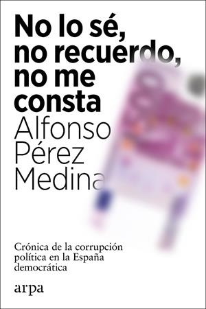 NO LO SÉ, NO RECUERDO, NO ME CONSTA | 9788418741012 | PÉREZ MEDINA, ALFONSO | Galatea Llibres | Librería online de Reus, Tarragona | Comprar libros en catalán y castellano online