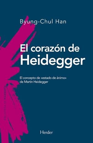 CORAZÓN DE HEIDEGGER, EL | 9788425441073 | HAN, BYUNG-CHUL | Galatea Llibres | Librería online de Reus, Tarragona | Comprar libros en catalán y castellano online