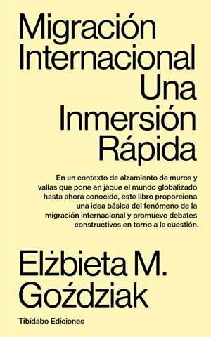 MIGRACIÓN INTERNACIONAL | 9788413478272 | GOZDZIAK, ELZBIETA M. | Galatea Llibres | Llibreria online de Reus, Tarragona | Comprar llibres en català i castellà online