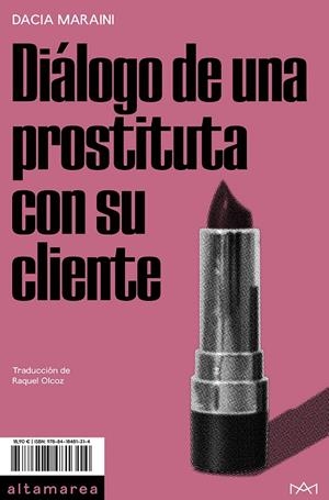 DIÁLOGO DE UNA PROSTITUTA CON SU CLIENTE | 9788418481314 | MARAINI, DACIA | Galatea Llibres | Llibreria online de Reus, Tarragona | Comprar llibres en català i castellà online