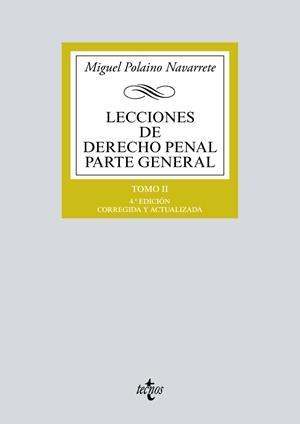 LECCIONES DE DERECHO PENAL PARTE GENERAL TOMO II | 9788430984107 | POLAINO NAVARRETE, MIGUEL | Galatea Llibres | Llibreria online de Reus, Tarragona | Comprar llibres en català i castellà online