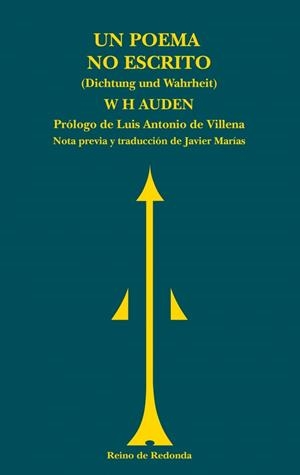 UN POEMA NO ESCRITO | 9788494725685 | AUDEN, W.H. | Galatea Llibres | Llibreria online de Reus, Tarragona | Comprar llibres en català i castellà online