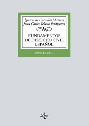 FUNDAMENTOS DE DERECHO CIVIL ESPAÑOL | 9788430984268 | CUEVILLAS MATOZZI, IGNACIO/VELASCO PERDIGONES, JUAN CARLOS | Galatea Llibres | Llibreria online de Reus, Tarragona | Comprar llibres en català i castellà online