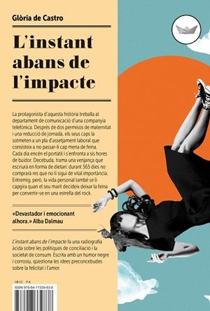 L'INSTANT ABANS DE L'IMPACTE | 9788417339838 | DE CASTRO, GLÒRIA | Galatea Llibres | Llibreria online de Reus, Tarragona | Comprar llibres en català i castellà online